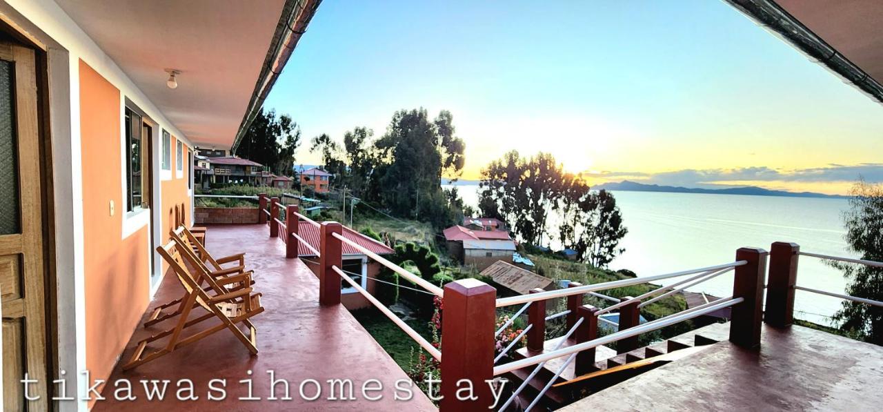 Tikawasi Homestay Comunidad Pueblo Isla Amantani Jose Luis Окосуйо Экстерьер фото